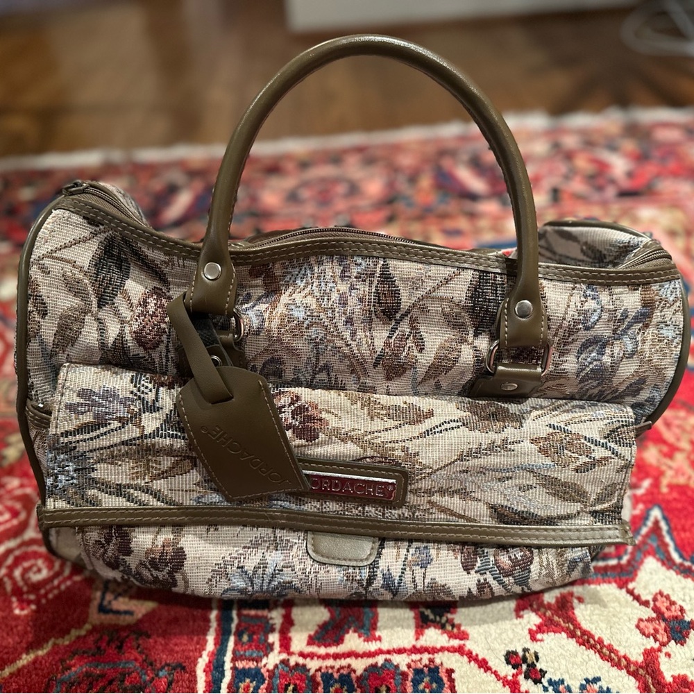 Jordache tapestry carry all, weekender bag